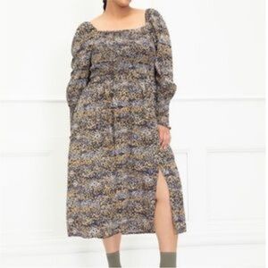 Eloquii Floral Smocked Dress